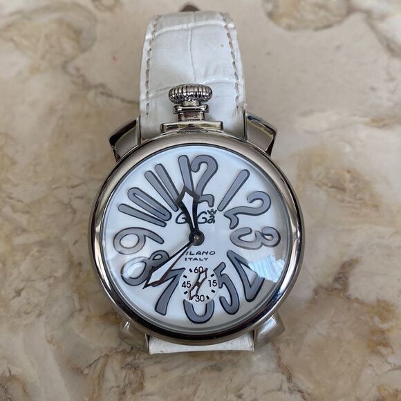GaGà Milano Manuale 48mm Stainless Steel White - Picture 6 of 13